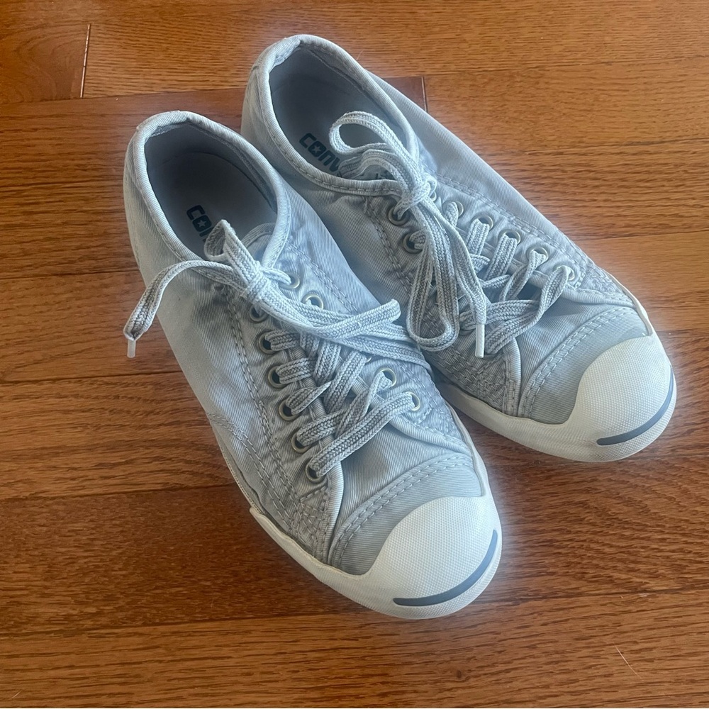 Jack Purcell Converse Sneakers Shoes Size 7.5 Gray Laces